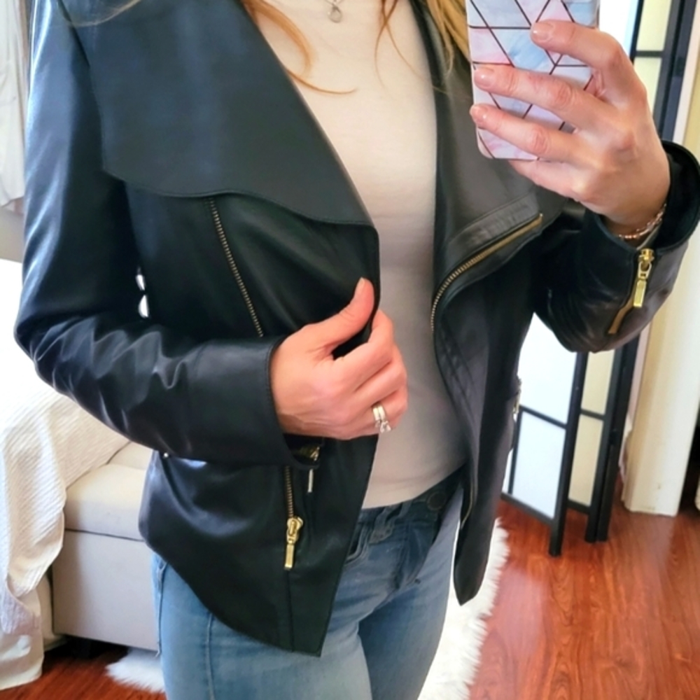 Black Leather Jacket - image 5